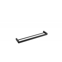 Toalheiros e Acessórios | Serie 811200 | Toalheiro Duplo Preto Mate Ref: CH44210204